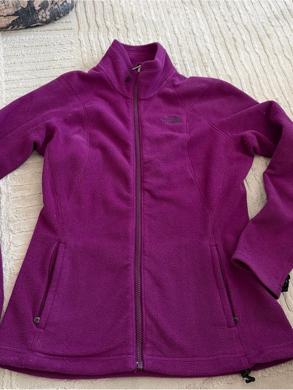 The North Face Women's Magenta Full-Zip Teddy Fleece Jacket